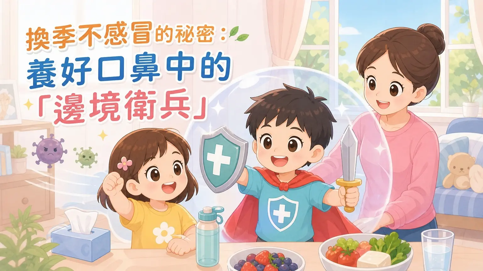 換季不感冒的祕密:養好口鼻中的「邊境衛兵