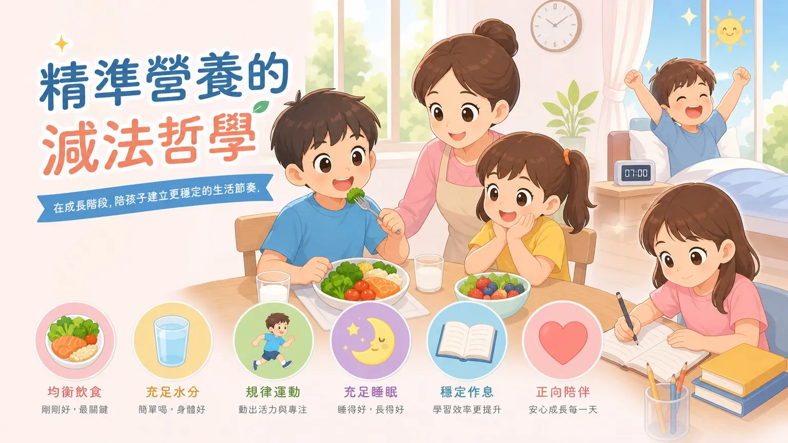 吃對營養,成長不長胖